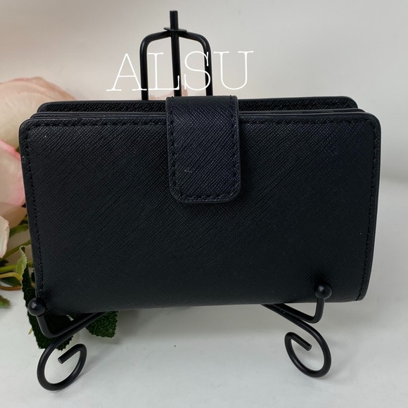 Michael Kors Bifolder ZIP Coin Wallet Le Black W - Picture 3 of 7